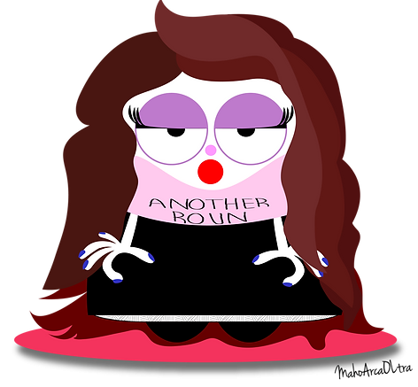 Cartoon illustration.